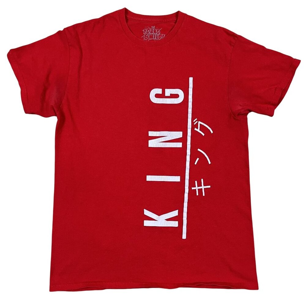 Young & Wild King Red T-Shirt Size Medium